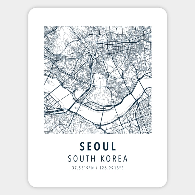 seoul simple map Sticker by boy cartograph